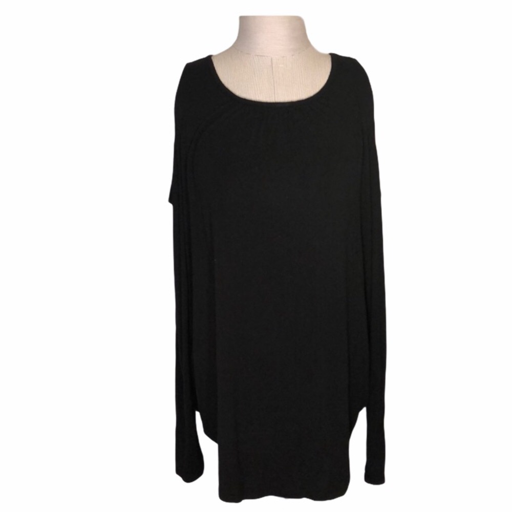Old Navy black shoulderless long sleeve t-shirt size X-Large